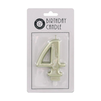 9CM METALLIC GOLD CANDLE 4