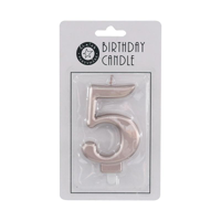 9CM METALLIC ROSE GOLD CANDLE 5