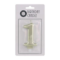 9CM METALLIC GOLD CANDLE 1