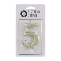 9CM METALLIC GOLD CANDLE 5