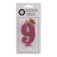 8.5CM METALLIC PINK CANDLE 9