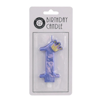 8.5CM METALLIC BLUE CANDLE 1