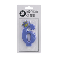 8.5CM METALLIC BLUE CANDLE 6