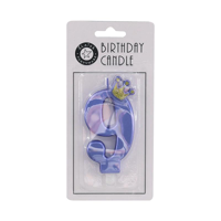 8.5CM METALLIC BLUE CANDLE 9