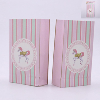 6PK CAROUSEL HORSE LOOT BAGS