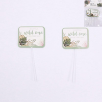 12PK WILD ONE CAKE PICK