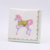 20PK 2PLY NAPKINS - CAROUSEL HORSE