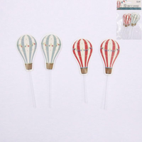 12PK HOT AIR BALLOON CAKE PICK