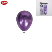 12pk Chrome Balloons - Auberg