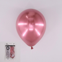 12PK 30CM CHROME BALLOONS - BLUSH