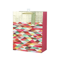 GEOMETRIC EMBOSSED GIFT BAG LGE