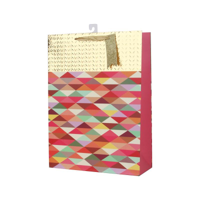 GEOMETRIC EMBOSSED GIFT BAG XL