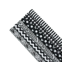 70CMX5M WRAPPING PAPER-BLACK & WHITE MIX