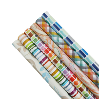 70CMX5M WRAPPING PAPER-RETRO PATTERN