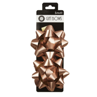 10CM 2PK ROSE GOLD BOWS
