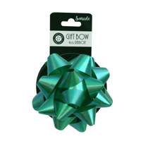 10CM PARAKEET GREEN BOW W/2CMX4M RIBBON