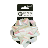 10CM WHITE BOW W/2CMX4M RIBBON