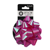 10CM FUSCHIA BOW W/2CMX4M RIBBON