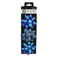 7.5CM 3PK COBALT BLUE BOWS