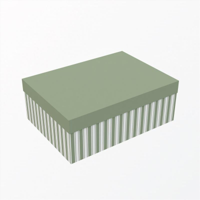 S/18 GIFT BOX-STRIPE SAGE