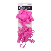 10CM STAR & CURLY BOW-PINK