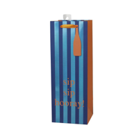 STRIPE SIP SIP HOORAY BOTTLE BAG 13X36X12CM