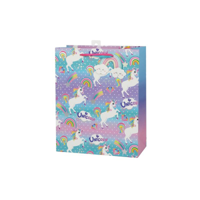 LRG UNICORN GIFT BAG 26X32X12CM