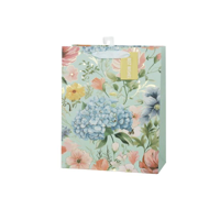 LRG FLORAL GIFT BAG 26X32X12CM