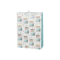 XL B'DAY CAKE GIFT BAG 30X42X12CM