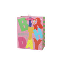 LRG HAPPY B'DAY GIFT BAG 26X32X12CM