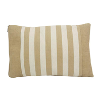 BEACH CUSHION NATURAL/WHITE 45X27CM