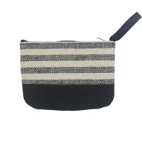 BEACH ESSENTIALS POUCH BLACK/WHITE