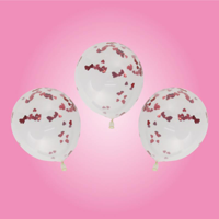 6PK 30CM CONFETTI BALLOONS