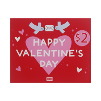 $2 VALENTINE'S DAY SPINNER SIGNAGE
