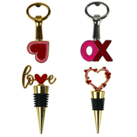 4A VALENTINE BOTTLE STOPPERS