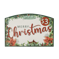 SOP CHRISTMAS CARD HEADER FOR 36 POCKET STAND