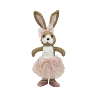 48CM FAUX STRAW MS BALLERINA RABBIT