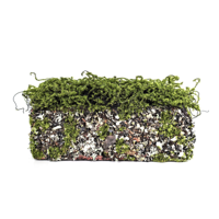 30X10X10CM  FAUX LOG W/FAUX MOSS