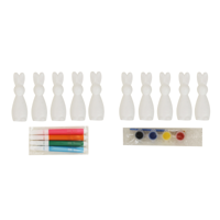 2A 5PK DIY FOAM BUNNIES W/PAINT