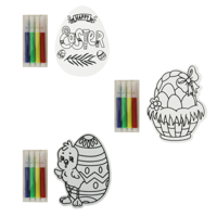 3A DIY EVA EGGS W/COLOUR MARKERS