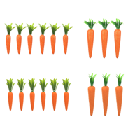 4A GLITTERED CARROTS 6X14CM 3X20CM