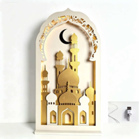 65X15X120CM LIGHT UP MDF RAMADAN SCENE
