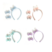 4A EASTER HEADBAND & HAIR CLIPS PINK, BLUE, LAVENDER, MINT