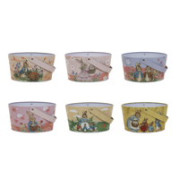 6A METAL EASTER BASKETS 16X9X8.5CM