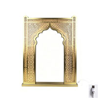 62X77CM MDF LIGHT UP MOSQUE DOOR ARCH DECO