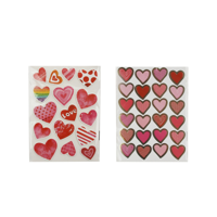 2A VALENTINE HEART STICKERS