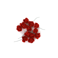12PK ROSE BUDS IN POLYBAG