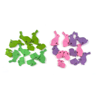 2A 12PK MINI BUNNY MOTIF PINK & SAGE