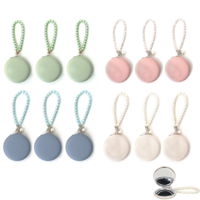 4A PURSE MIRROR MINT, POWDER BLUE, DUSTY PINK, IVORY IN PDQ