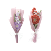 2A CROTCHET FLOWER BOUQUET IN PVC BOX